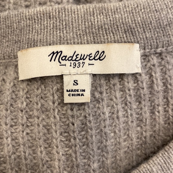 Madewell Wool Sweater with Leather Elbow Patches - Picture 5 of 9